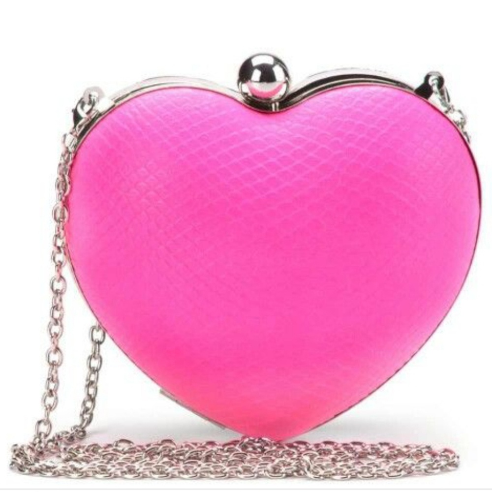 BCBG Heart Clutch